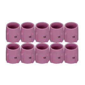 RIVERWELD TIG Gas Lens Alumina Nozzle Ceramic Cups Jumbo Large Diameter 53N89 15# 15/16" 24.0mm Orifice for PTA DB SR WP 9 17 18 20 25 26 TIG Welding Torch Pack of 10