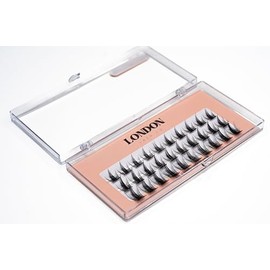 London Lash Co Fluffy – Soft and Voluminous C Curl Eyelash Extensions | Lightweight Lash Trays for Professional Lash Artists | Black, Mixed Lengths