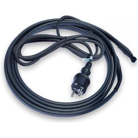 Calorique HTM Prefabricated Self-Regulating Heating Cable 16 W/m to Protect Against Frost Damage to Water Pipes - Pipe Heating - Assembled with Schuko Plug - 2 m