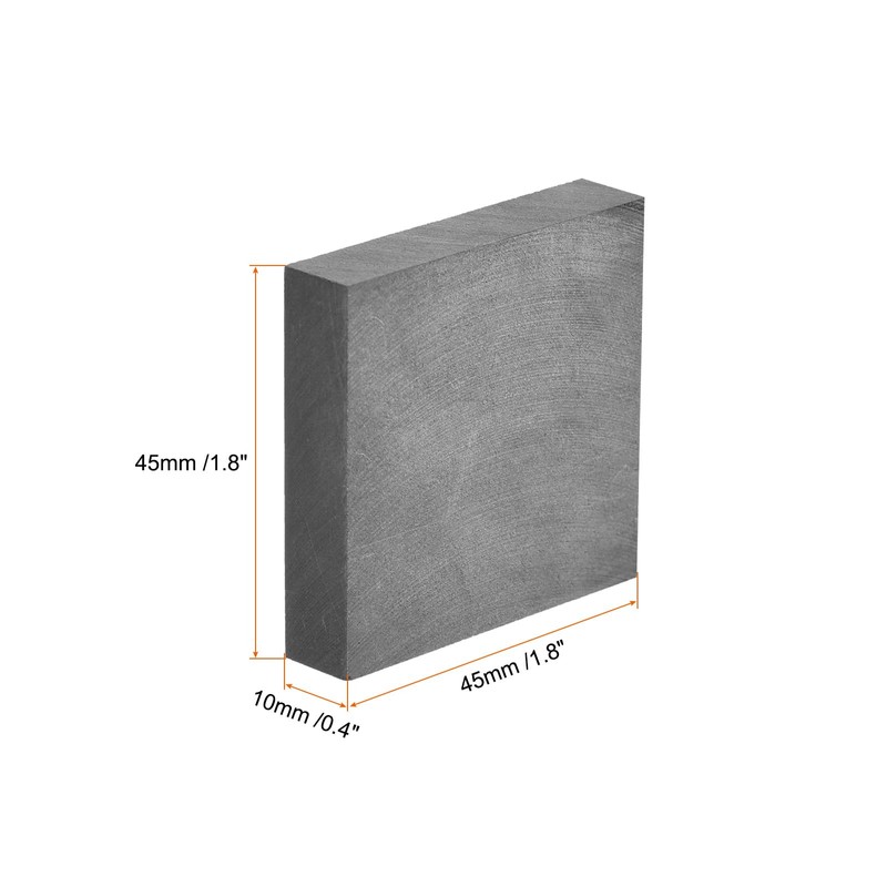sourcing map Graphite Block Ingot Rectangle Graphite Electrode Plate 45