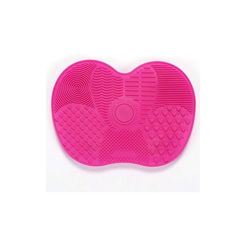 Limpiador de brochas de maquillaje de silicona, almohadilla de limpieza