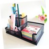 DOITOOL Metal Mesh Desk Organizer Compartment Storage Case for Office