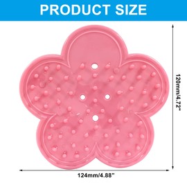 Bonsicoky 2 Pcs Thorn Remover Tool, Rose Trimming Remover Tool, Plastic Thorn and Leaf Stripping Tool for Florist Garden, Pink