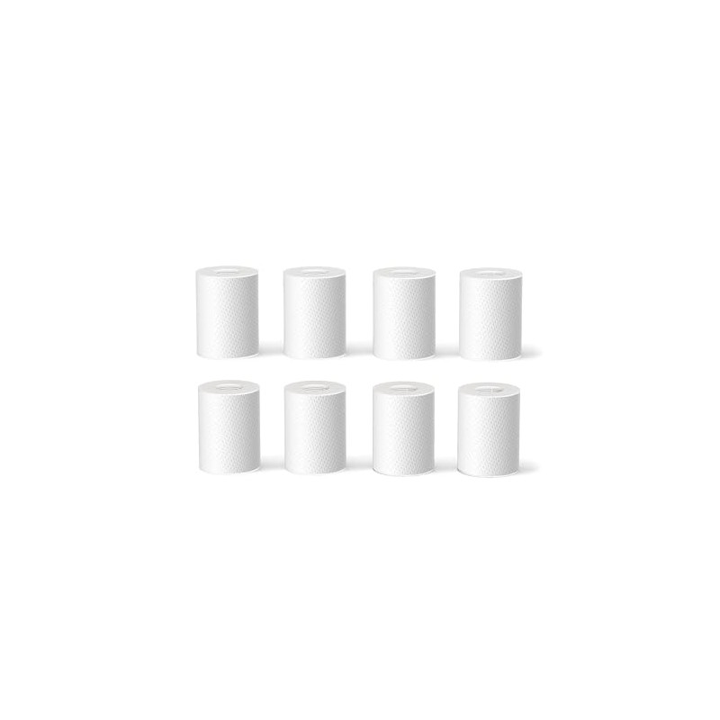 Frizzlife Faucet Extender 8pcs Replacement Cartridge, 8pcs PP Cotton Filter