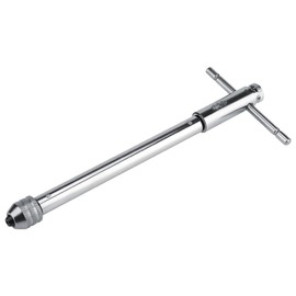 Kuuleyn Ratcheting Tap Handle, Adjustable T-bar Handle Ratchet Tap Wrench M3-M8 & M5-M12 for Tap & Die Set(M5-M12Long)