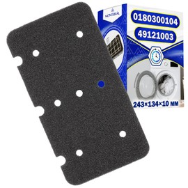 Filter for the heat exchanger of the dryer with original code 49121003 0180300104 for Candy for Hoover - MONTERAL