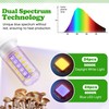 Meonum 1 Pack LED Mushroom Grow Light, Dual Spectrum Grow