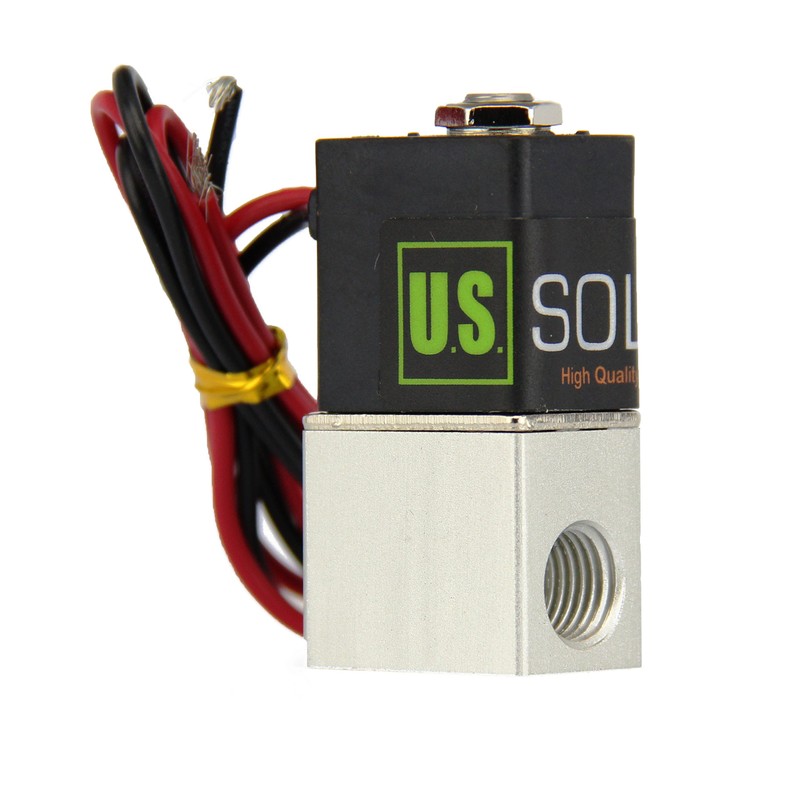 U.S. Solid 1/4" NPT Electric Solenoid Valve 12 V DC