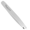 Slanted Tweezers - Stainless Steel Tweezers Best Precision Silver Tweezers