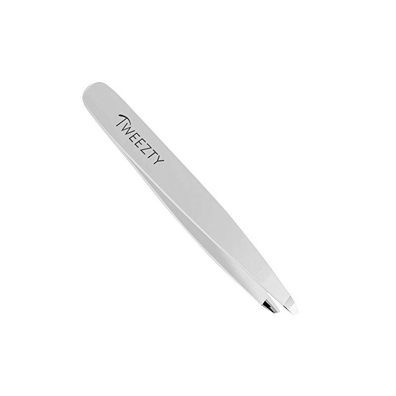 Slanted Tweezers - Stainless Steel Tweezers Best Precision Silver Tweezers