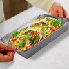 WakiHong 4 PCS Refrigerator Airtight Storage Containers Stainless Steel Food