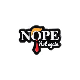 Kamala 2024 "Nope Not Again" Anderson Cooper Enamel Pin