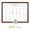 TORASO 18"x 24" Dry Erase Monthly Calendar Board, Magnetic Whiteboard