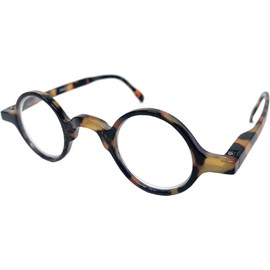 Incredible Bargains The Professor, Plastic Round Style Reading Glasses + 2.75 Brown Tortoise