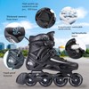 Fitness Inline Skates, Outdoor 4 Wheel Speed Racing Roller Skates
