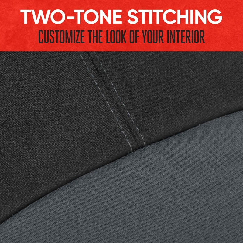Motor Trend Gray Waterproof Seat Covers for Front Seats –