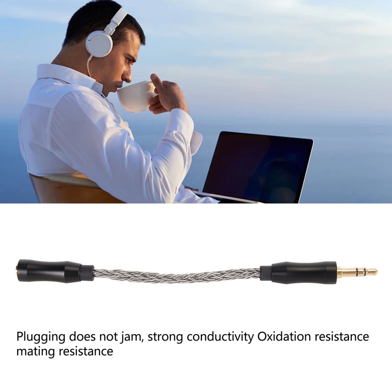2.5mm to 3.5mm Sound Cable Female to Male Single Crystal