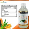 Jugo Concentrado de Aloe Vera sabor Naranja Papaya, Frasco de