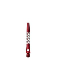 Unicorn Premier Aluminium Dart Shafts - Spiral Diamond Stems - 1 Set (3) (Red, Short)