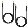 Seadream 2Pack 2.5mm Mono Male to Male Audio Cable TS