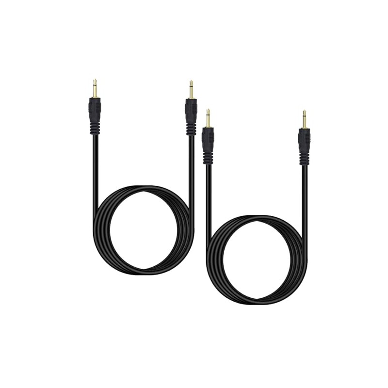 Seadream 2Pack 2.5mm Mono Male to Male Audio Cable TS