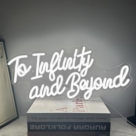 to Infinity and Beyon Neon Sign,Buzz Light yea Neon Signs for Wall Decor，Toy Stor Anime Children's Toys Neon Lights，Infinity Light Led Signs,Best Birthday Gifts for Boys and Girls