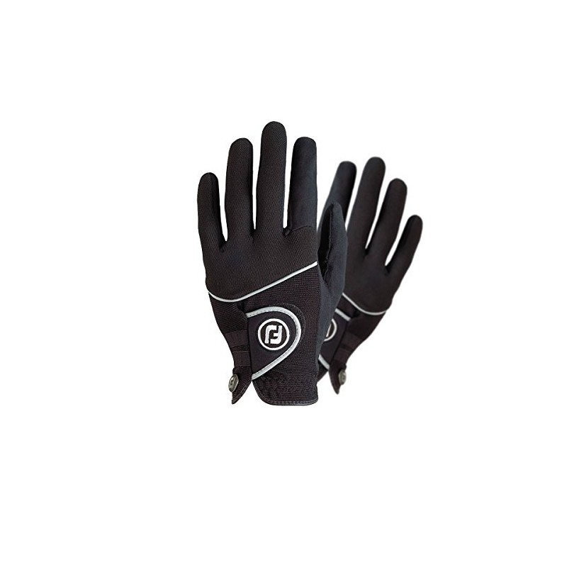 FootJoy RainGrip Ladies Golf Gloves Pair ,Black,M