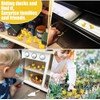 JOISHOP 200pcs Mini Ducks, Resin Tiny Ducks Little Plastic Ducks