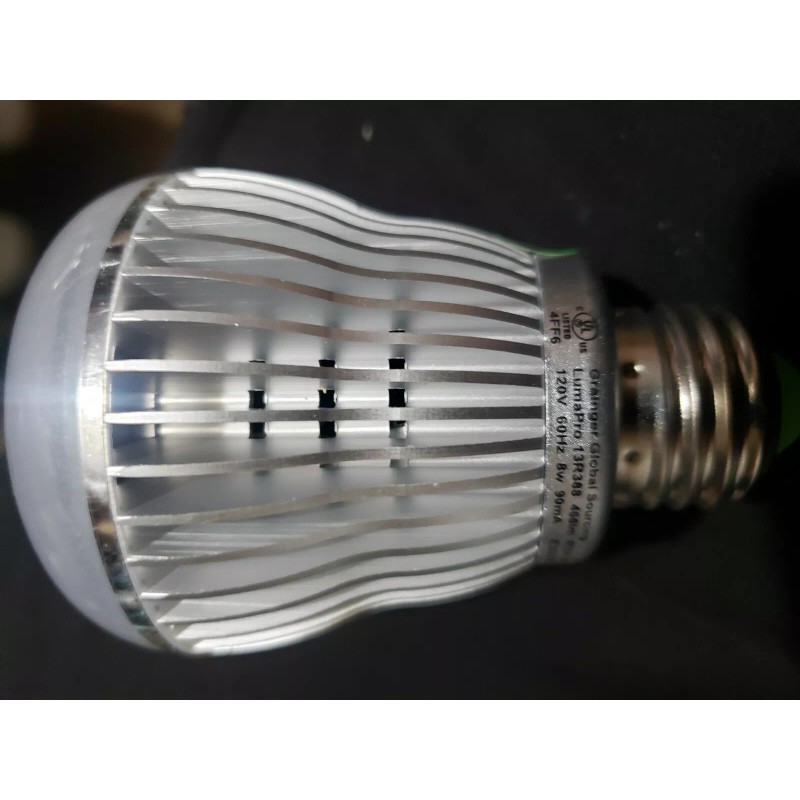 LumaPro 13R388 LED Lamp, 8W, R20, E26, 5700K