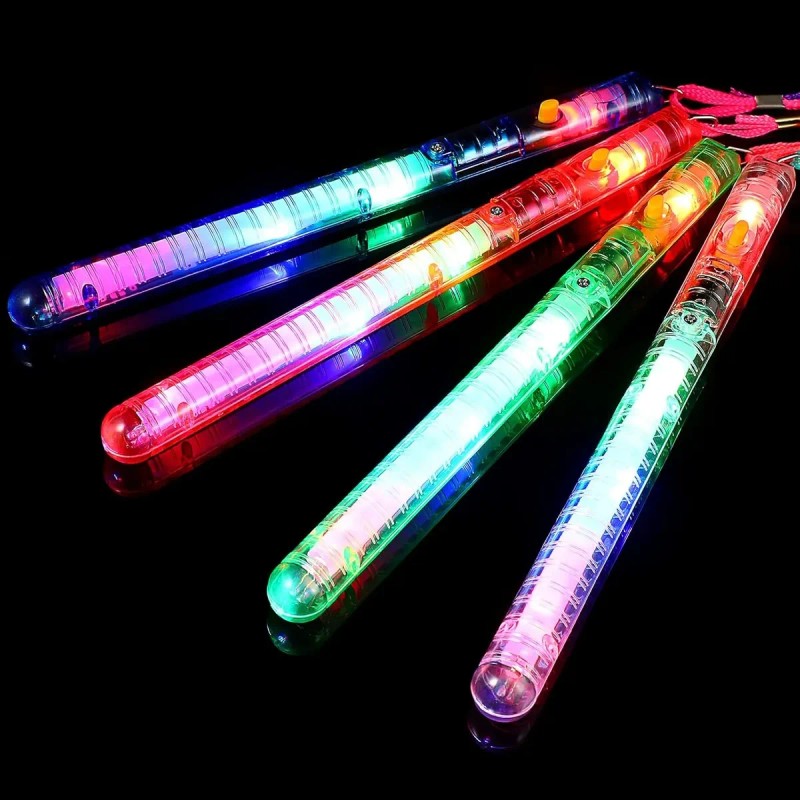 12 Pcs Varitas Luminosas Led Con Modos Para Fiestas Eventos