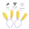 Beavorty 2 Set Rabbit Ear Costume Accessories Plush Headband Bow