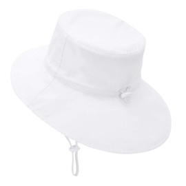Baby Sun Hats Toddler UPF 50+ Hat for Girl Boy Beach Cap Newborn Hats Infant Summer Caps Neck Flap White M