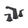 Dyconn Faucet WS3H39A-BLK Rosemary Double-Handle 3 Hole Widespread Bathroom Faucet,