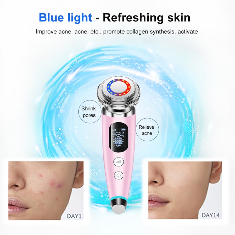 Ultrasonic Beauty Instrument Photon Rejuvenation Device Ion Introduction Micro Current