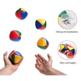 KOMUNJ Pack of 3 Quality Juggling Balls, Waterproof Coating and Environmentally Friendly Padding, Suitable for Beginners and Professionals