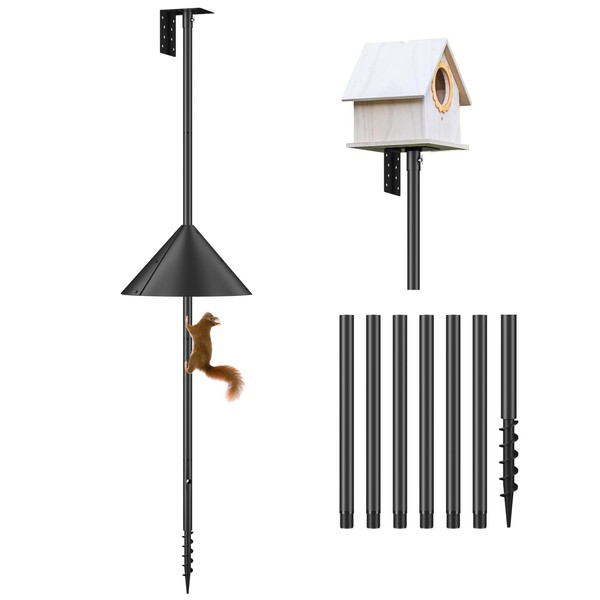 Flanagan 92 Inch Bird House Pole Mount Kit, Adjustable Heavy