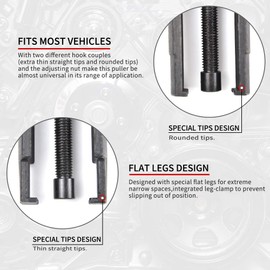 Extractor avanzado de brazo de limpiaparabrisas ajustable – OTUAYAUTO kit de extracción de terminales de batería, herramienta de extracción de limpiaparabrisas resistente