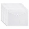 10 Pack Clear Folders for Documents Plastic Folders with Label