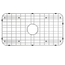 Stainless Steel Sink Grid and Protectors for Bottom of Kitchen Sink,24" x 12" Sink Protector