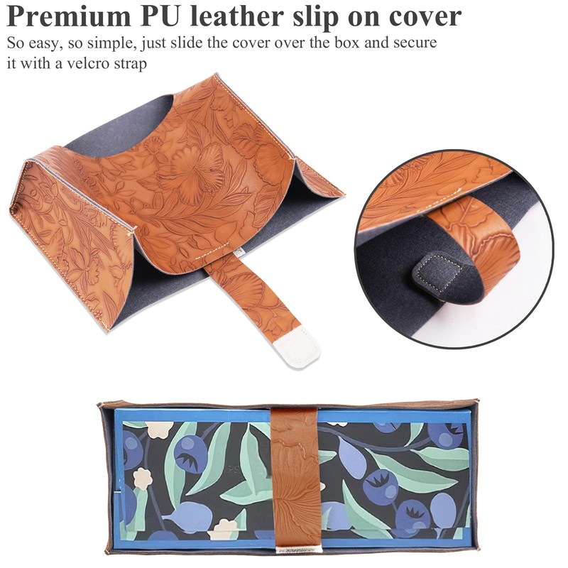 Hennaja Leather Cover for Disposable Paper Hand Towel Box, Compatible