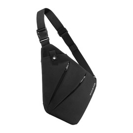 Anti-theft Shoulder Bag for Men - Invisible under Jacket, Most Practical Chest Bag, Crossbody Sling Bag, Shoulder Bag for Men, Messenger Bag, Handbag, Waist Bag, Belt Bag - James - Urban Black