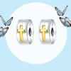 MGIUL Cross Clip Stopper Charms 2 Pieces Pendant for Bracelets