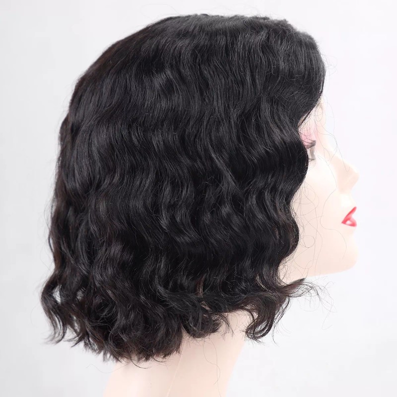 Bhf Fashion Peluca De Encaje Medio Peruca Cabelo 100% Humano