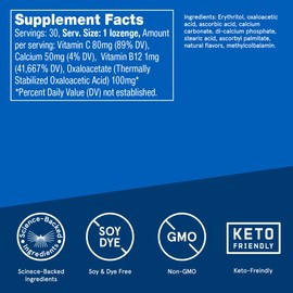 Bulletproof Cool Spearmint Methyl B-12 Lozenges, 60 Count, Supplement for Energy and Nerve Function