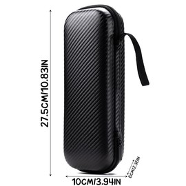 Yzmmxz Hard EVA Pencil Case - Shockproof Pen Bag for School, Office & Executive - Pencil Case for Pens, Fountain Pens & More (Black)