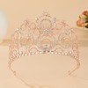 JITINX JITINX Crystal Crowns for Women, Crystal Bubble TiaraBride Royal