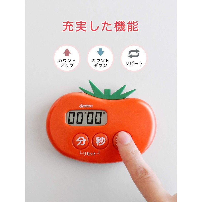 dretec T-535RD Tomato Timer, Digital, 99 Minutes and 59 Seconds