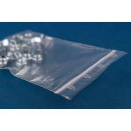 500 Ziplock Bags Various Sizes 50 µm (Zip Bags, Foil Bags, Ziplock Bags) (60 x 80 mm)