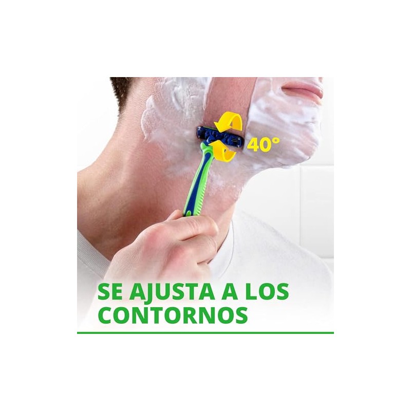 Gillette Sensor3 Sensitive - Maquinilla de afeitar desechable para hombre,