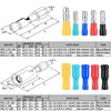 180 Piece Cable Lugs Set, Crimp Connector Assortment Kit, Electrical